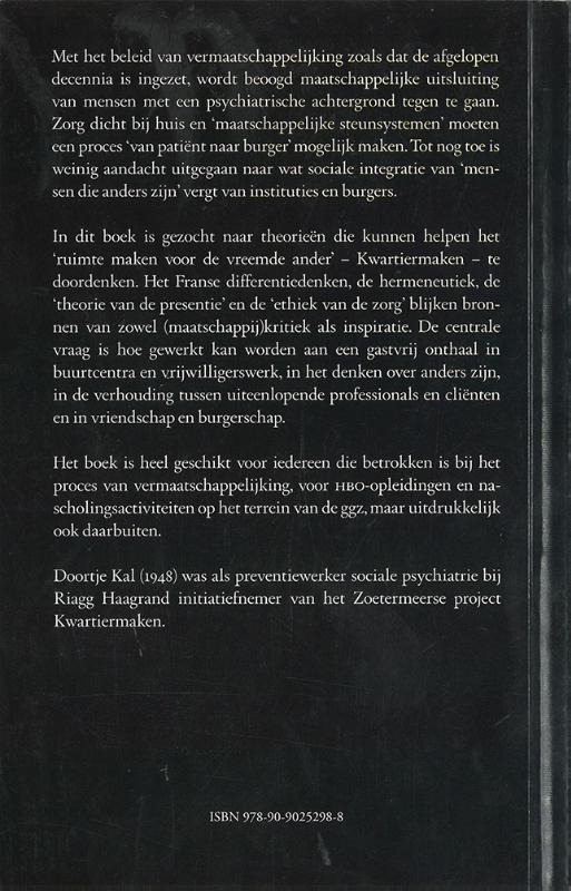 Achterkant van Kwartiermaken