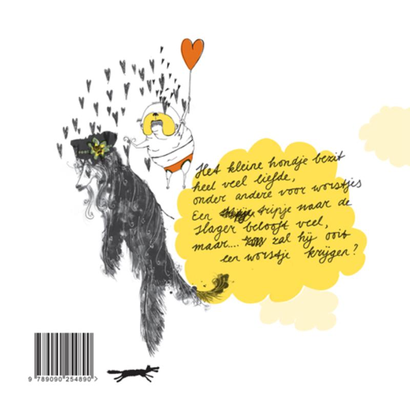 Achterkant van Het grote verhaal van het kleine hondje