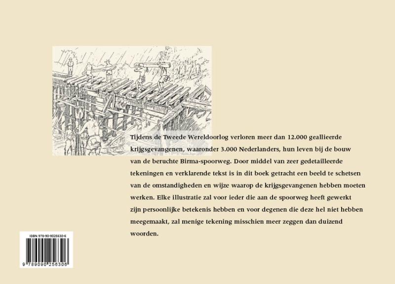 Achterkant van Birma Spoorweg