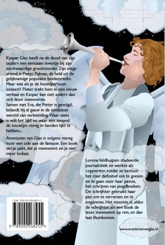 Achterkant van Avonturen van glas