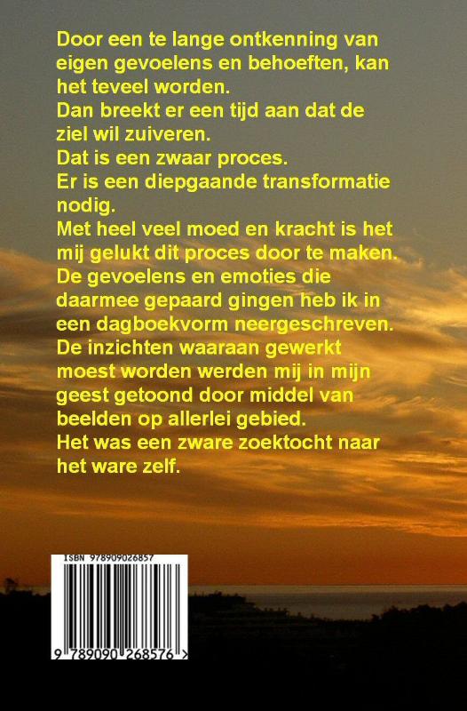 Achterkant van De zon die onderging en weer opkwam