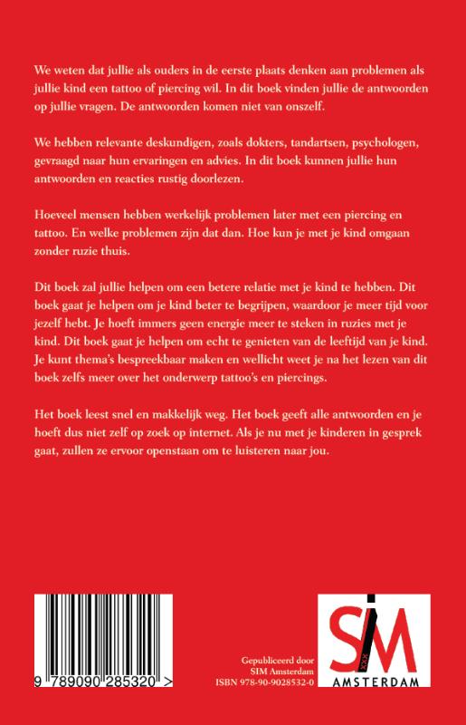 Achterkant van Help! mijn kind wil piercing/tatto!