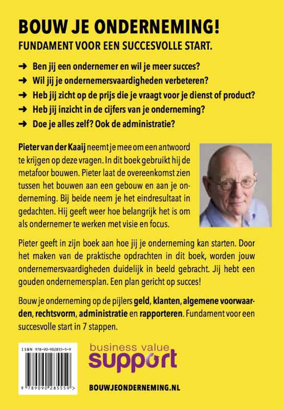 Achterkant van Bouw je onderneming!