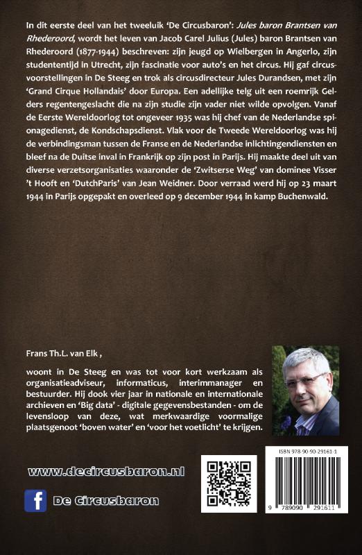 Achterkant van 1 Jules baron Brantsen van Rhederoord
