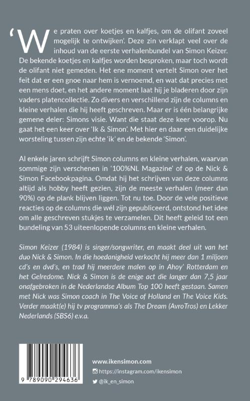Achterkant van Ik & Simon
