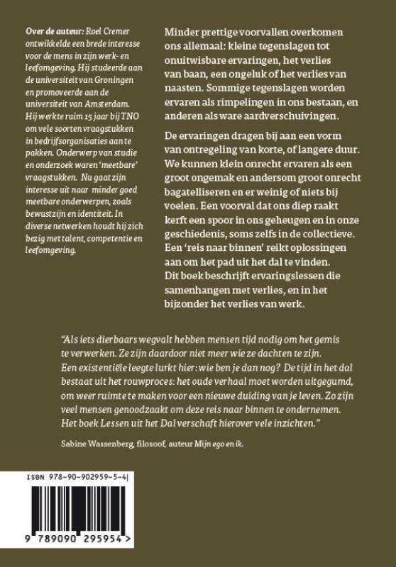 Achterkant van Lessen uit het dal
