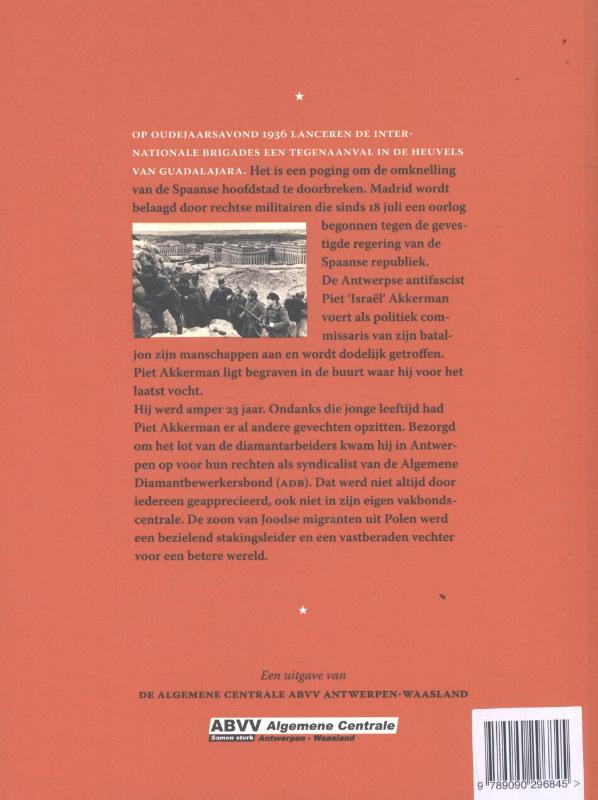 Achterkant van Israël Piet Akkerman