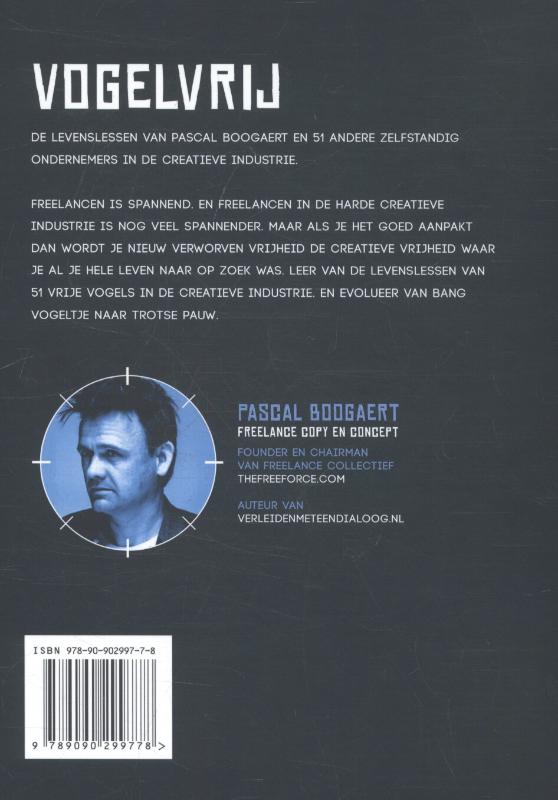 Achterkant van Vogelvrij