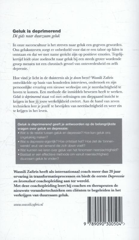 Achterkant van Geluk is deprimerend