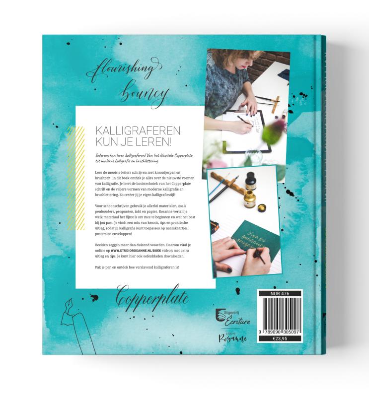 Achterkant van Kalligraferen kun je leren!