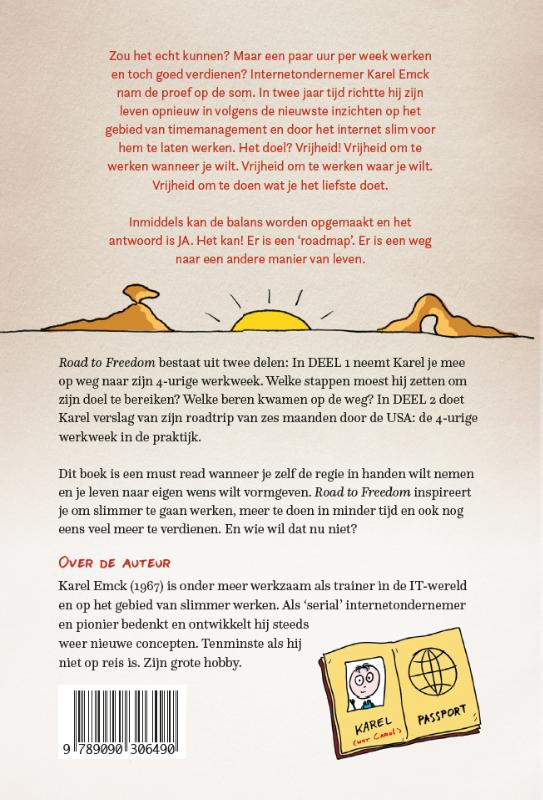 Achterkant van Road to Freedom