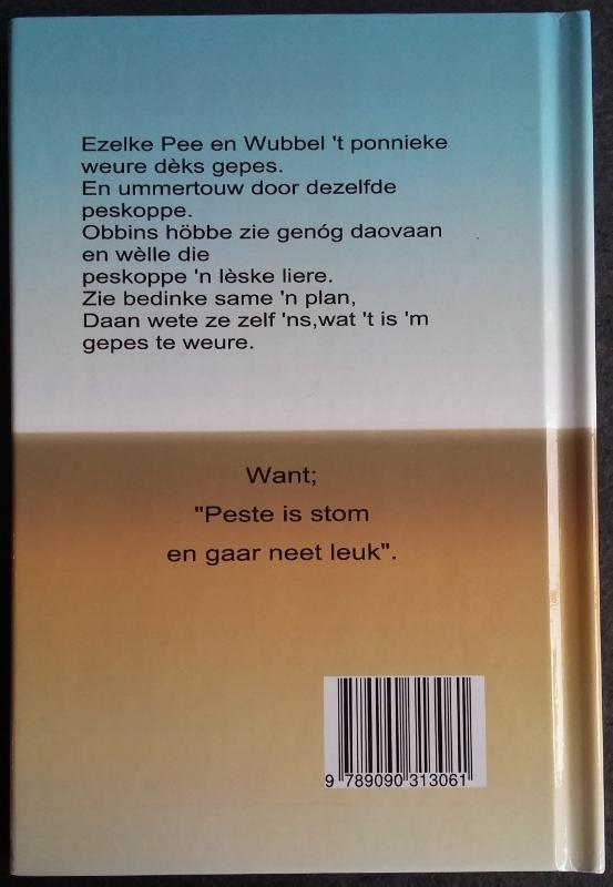 Achterkant van Pee en Wubbel