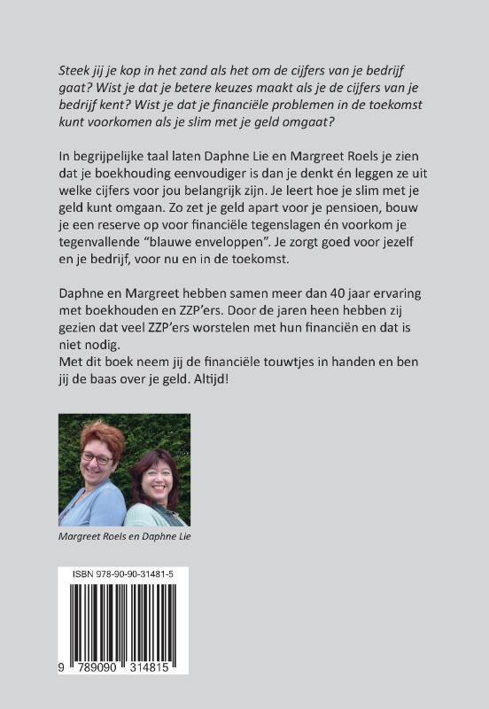 Achterkant van Je financiën als ZZP'er de baas