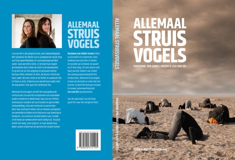 Achterkant van Allemaal Struisvogels