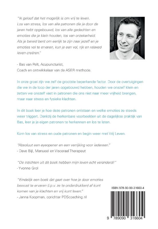 Achterkant van Vrij Leven