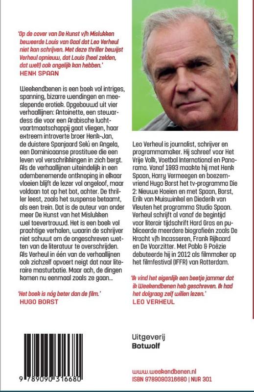 Achterkant van Weekendbenen