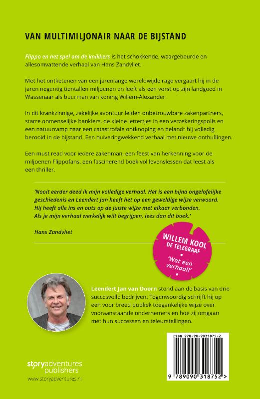 Achterkant van Flippo en het spel om de knikkers