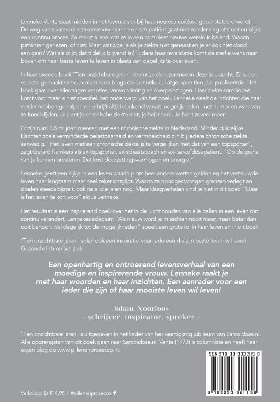 Achterkant van Tien onzichtbare jaren