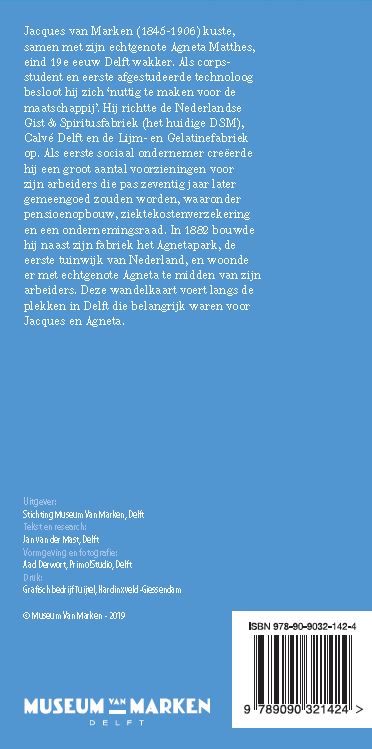 Achterkant van Van Marken historische wandelroutes