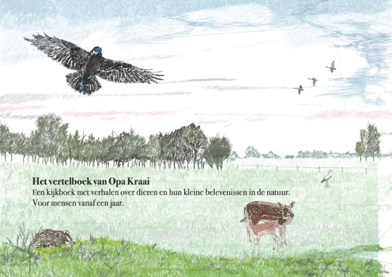 Achterkant van Het Vertelboek van Opa Kraai