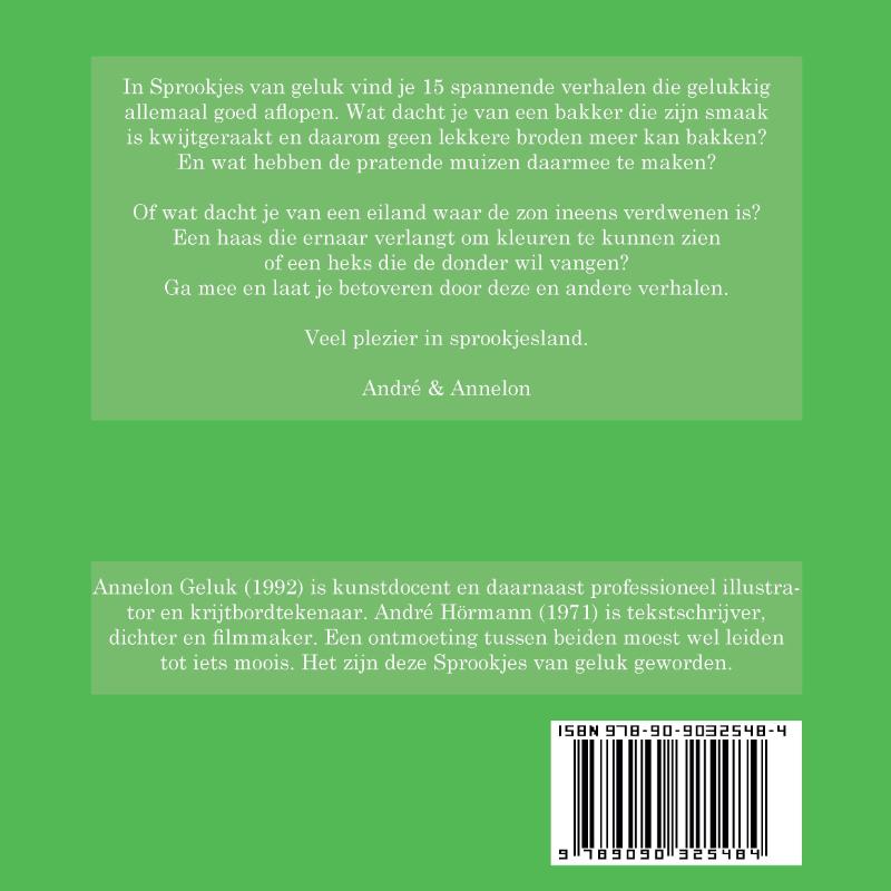 Achterkant van Sprookjes van geluk
