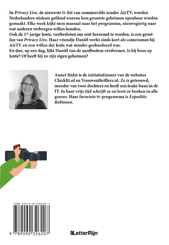 Achterkant van Privacy Live