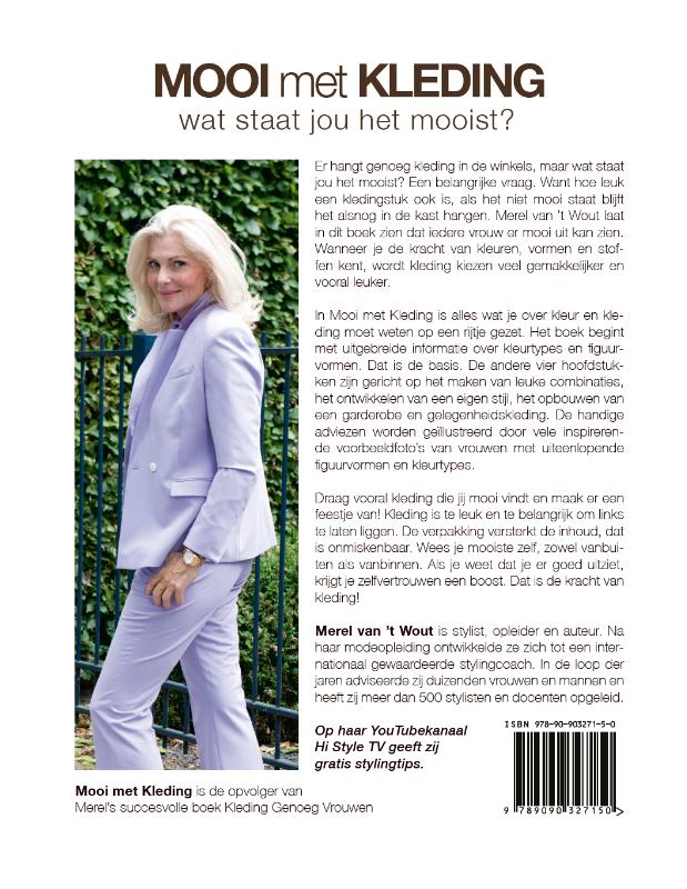 Achterkant van Mooi met Kleding