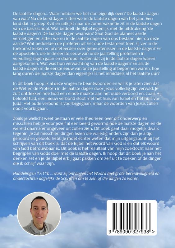 Achterkant van De laatste dagen van het oude verbond