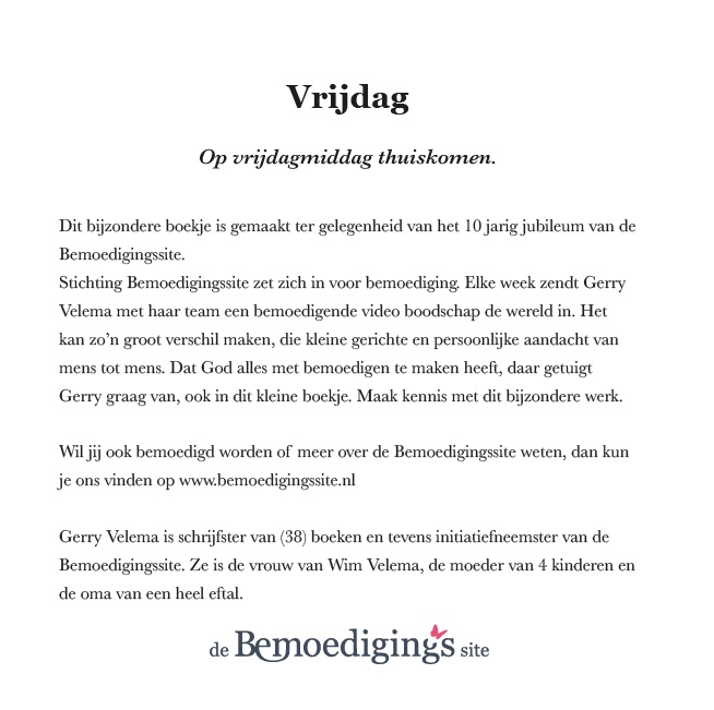 Achterkant van Vrijdag