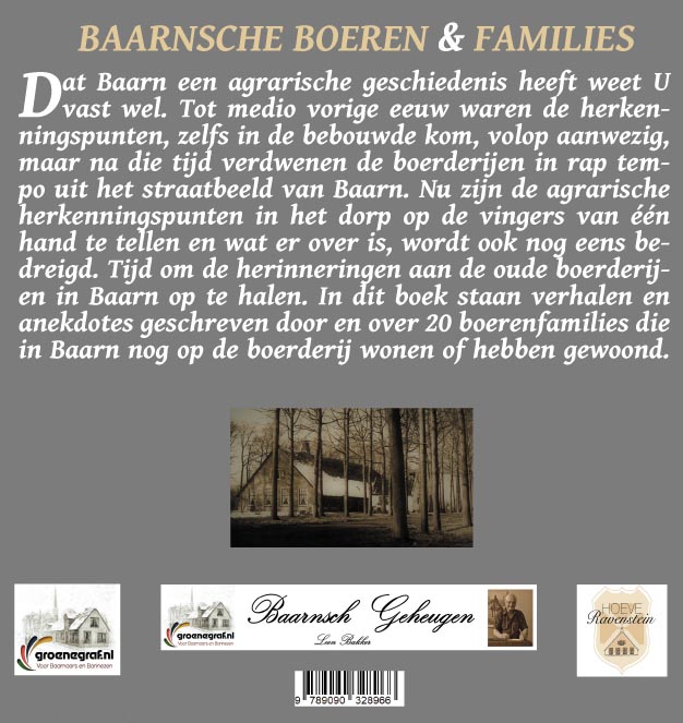 Achterkant van Baarnsche Boeren & Families