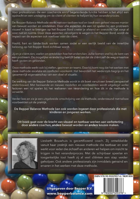 Achterkant van Anders coachen met de Bepper Balance Methode