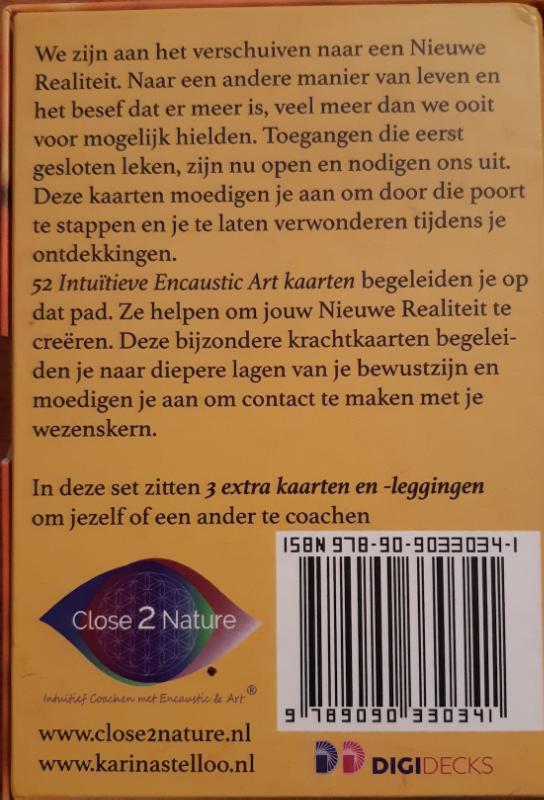 Achterkant van Nieuwe Realiteit Krachtkaarten