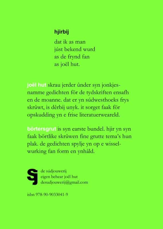 Achterkant van börtersgrut