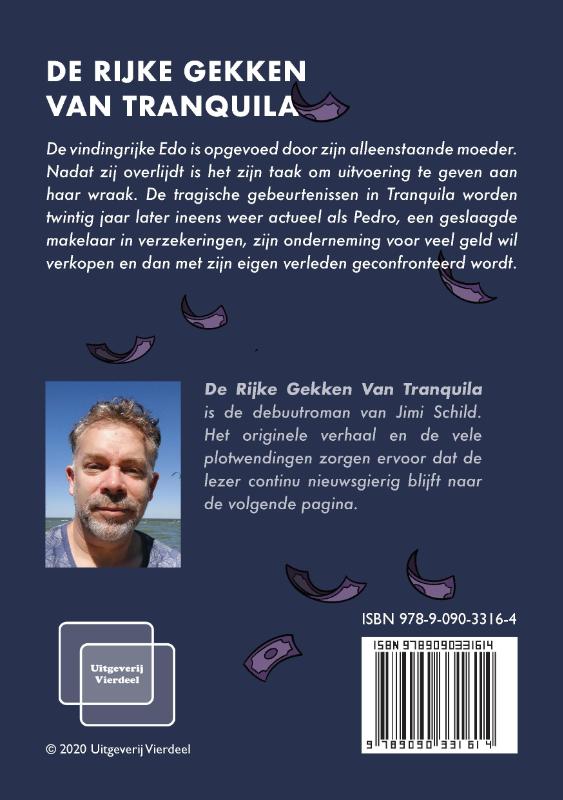 Achterkant van De rijke gekken van Tranquila