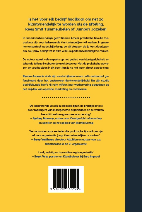 Achterkant van Superklantvriendelijk