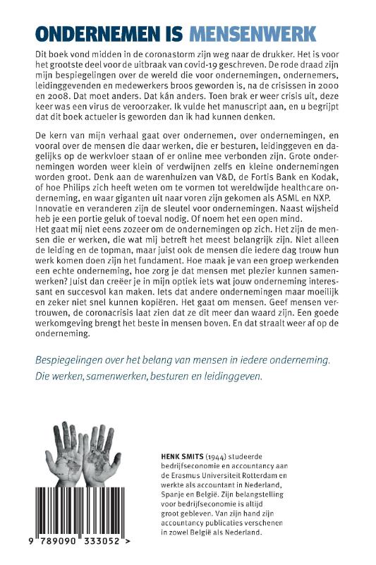 Achterkant van Ondernemen is mensenwerk