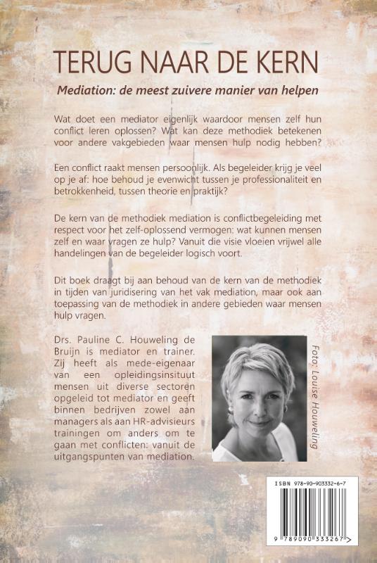 Achterkant van Terug naar de kern