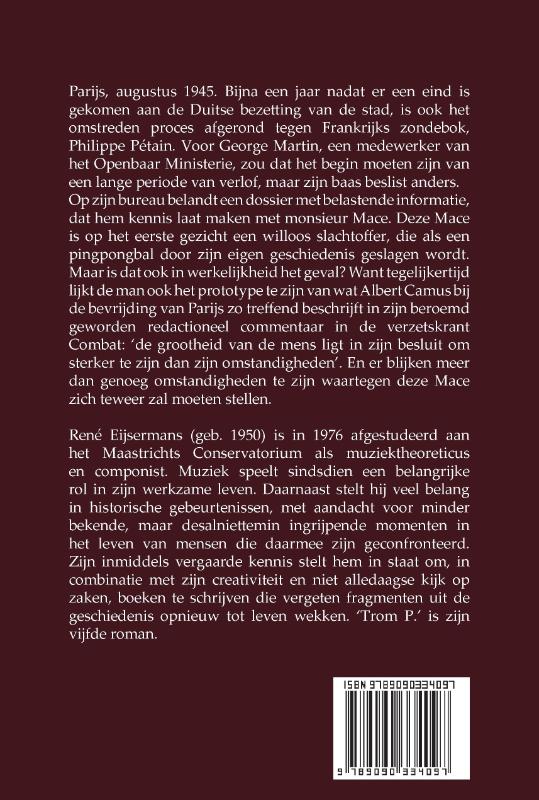 Achterkant van Trom P.