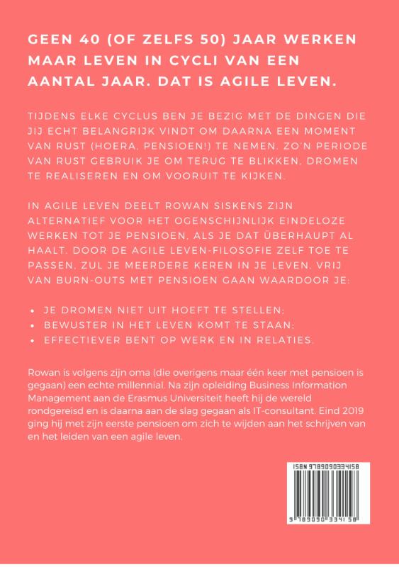 Achterkant van Agile Leven