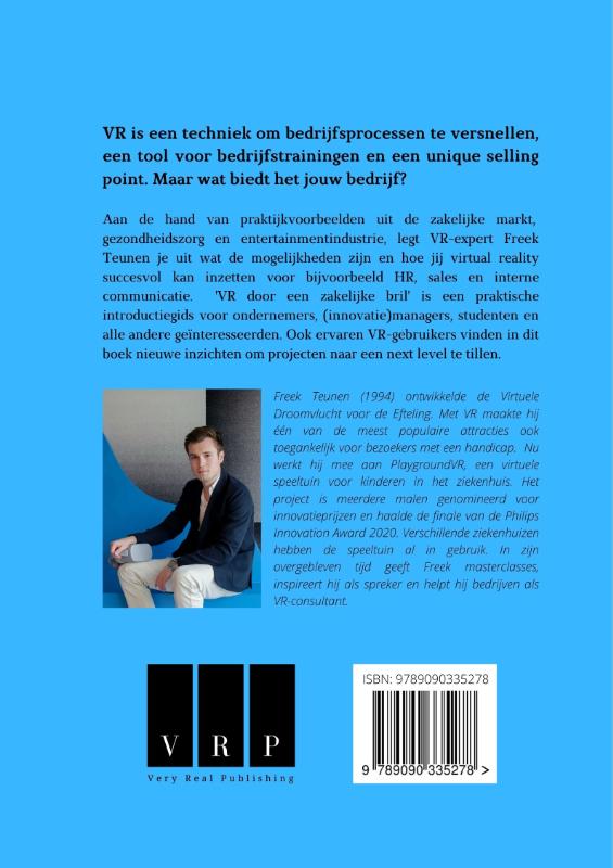 Achterkant van VR door een zakelijke bril