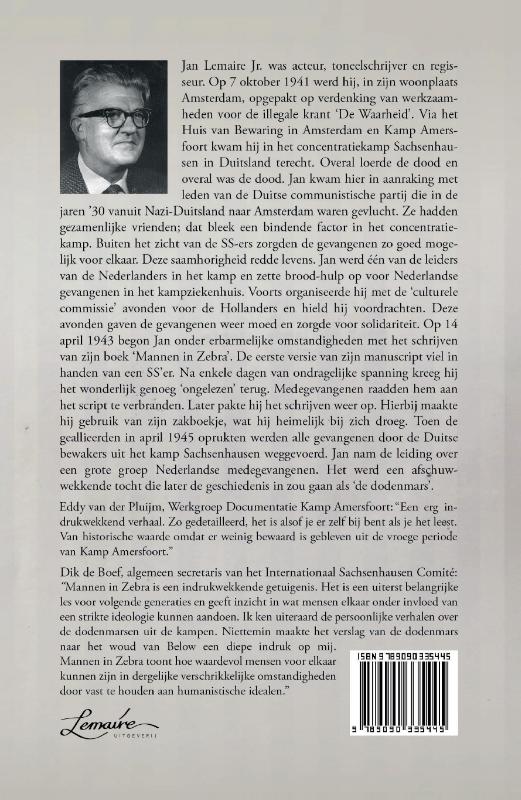 Achterkant van Mannen in Zebra