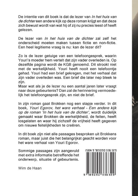 Achterkant van Youri Egorov - Het ware verhaal