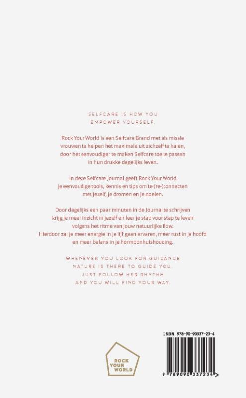 Achterkant van Selfcare Journal 2021