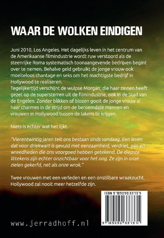 Achterkant van Waar de wolken eindigen