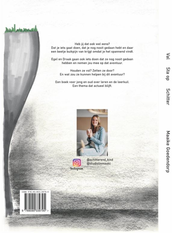 Achterkant van Val Sta op Schitter