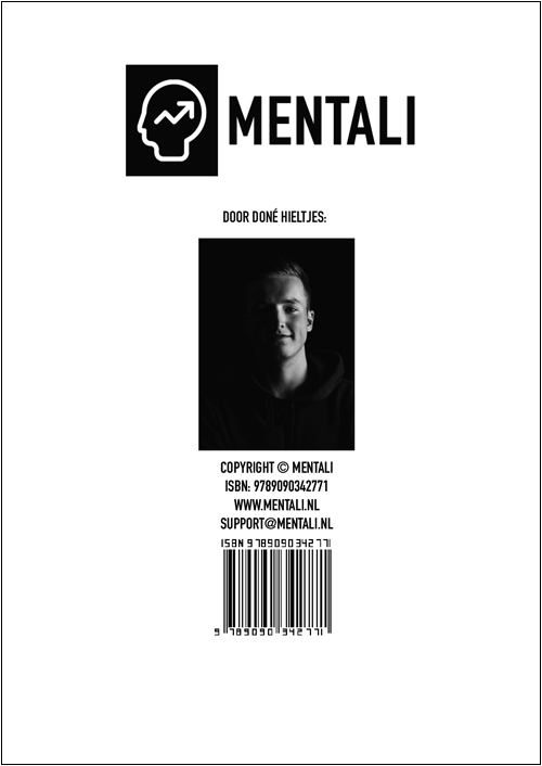 Achterkant van Mentali - 21 Dagen Praktisch Werkboek