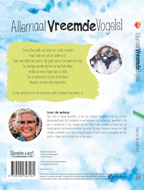 Achterkant van Allemaal vreemde vogels