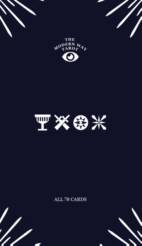 Achterkant van Modern Way Tarot