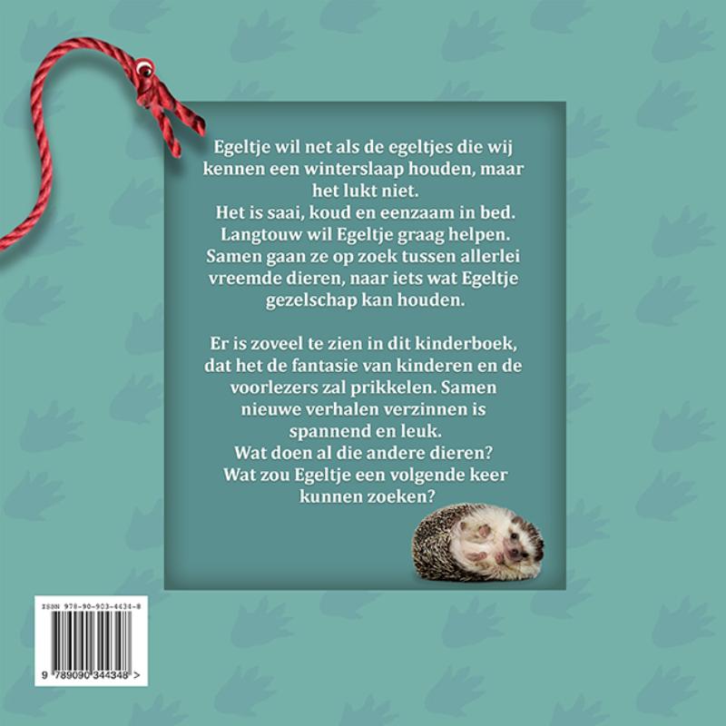 Achterkant van De zoektocht van Langtouw en Egeltje