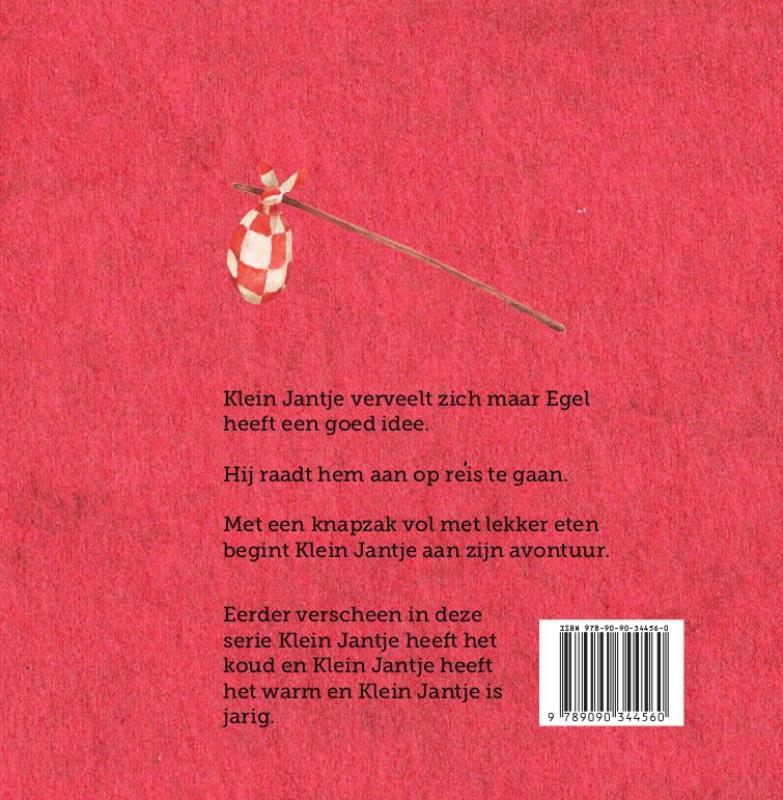 Achterkant van Klein Jantje gaat op reis